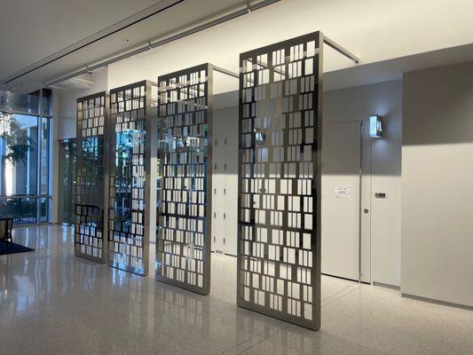 Ornamental mirror polished stainless steel screens for Silicon Labs /austin