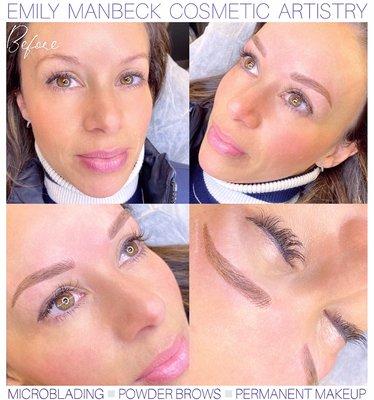 Microblading + Shading/ Combination Brow by Emily Manbeck