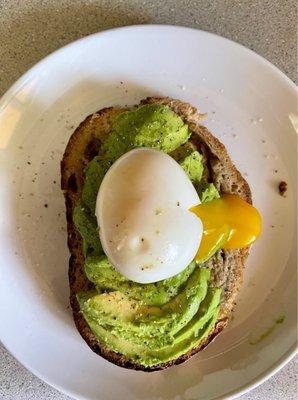 CocoBakes Gluten Free Sourdough - added with a pasture raised egg and avocado.