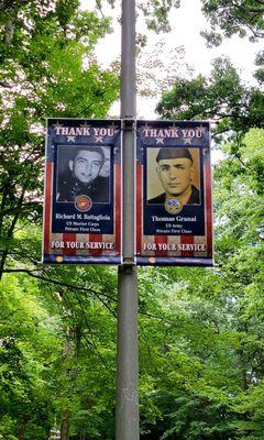 Honoring veterans at this popular town park, I am impressed.