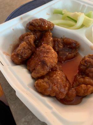 sweet and sour Boneless Wings