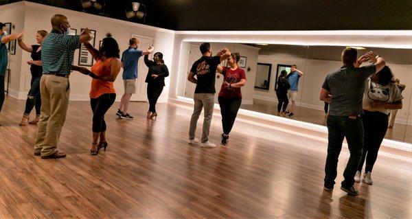 Salsa class!