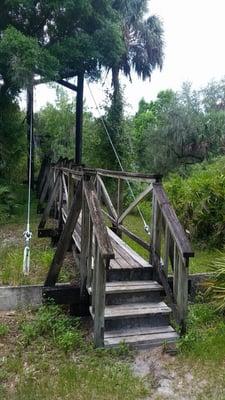 The suspension bridge - which is in really great shape