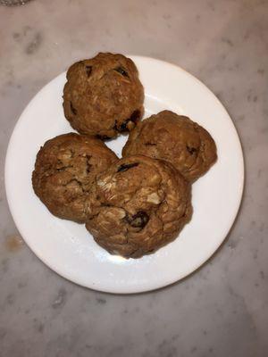 WARM Oatmeal cookies