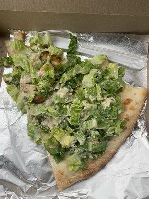 Caesar Pizza Slice. Delish!