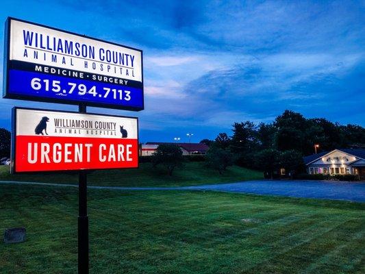 Late night veterinary care is now offered at Williamson County Animal Hospital. The best part? No appointment is needed.