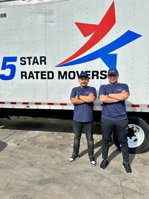 Experience a five star moving service with 5 STAR RATED MOVERS!