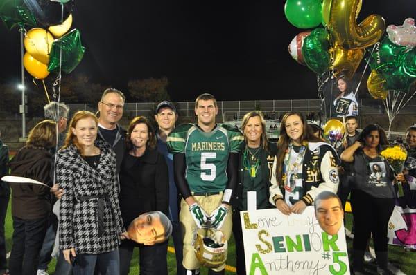 Senior Night 2014, last home game of the season.