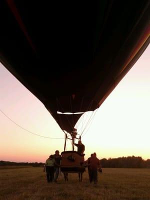 Jeff and crew finishing out a flight