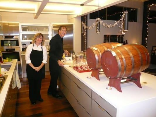 We can provide these custom and very cool wine casks at your event - no bottles!