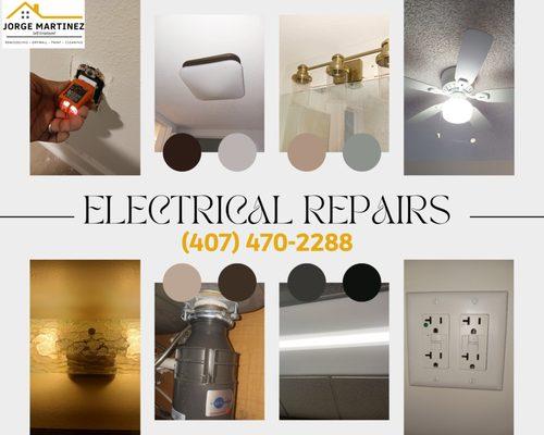 ELECTRICAL INSTALLATION!
Our services include the Installation of ceiling fans, lamps, switches, appliances, outlets, and others.