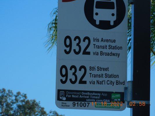 The many bus routers that you can take to the many areas around San Diego and the Border Zones.