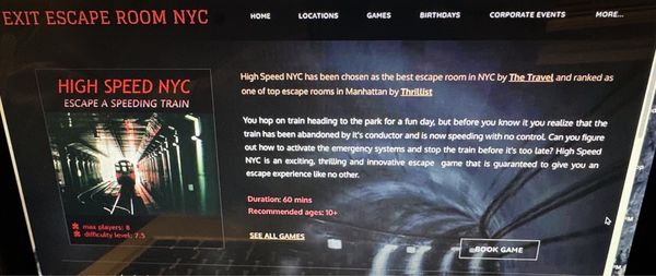 Website description of High Speed NYC