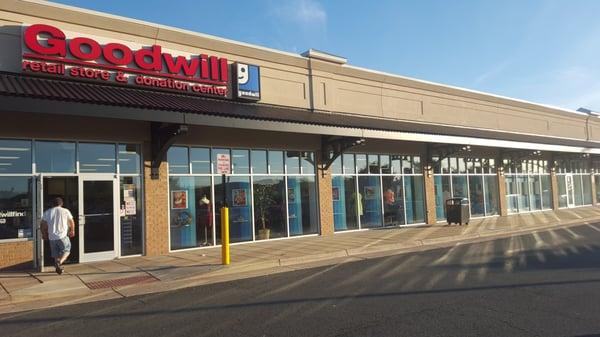 Front of the store, actually a fairly large Goodwill.  Plenty of electronics and media.