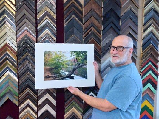 Custom matting for a local nature photographer by Josh Kramer.