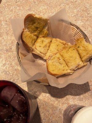 Savory garlic bread! There was more but I couldn't resist eating before taking this pic.