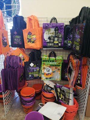 Halloween bags and buckets