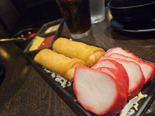 Egg rolls & pork