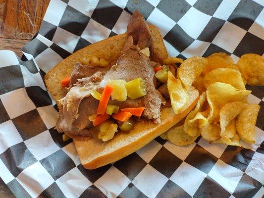 Hot Italian beef