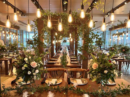 Wedding floral design at Grand Rapids' Downtown Market