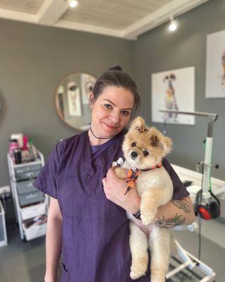 Kat, one of our groomers.