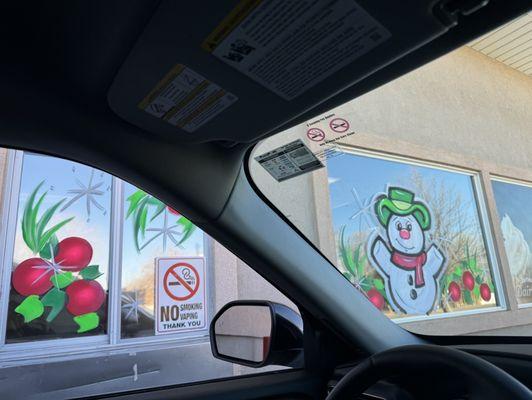 Festive drive thru