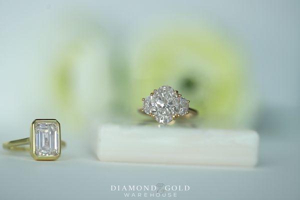 Yellow Gold Diamond Engagement Rings