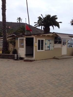 The shop, right at the pier.