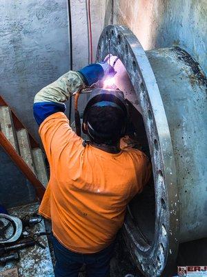 ERJ INSPECTIONS Providing welding inspection at our project at the Orange County Sanitation District