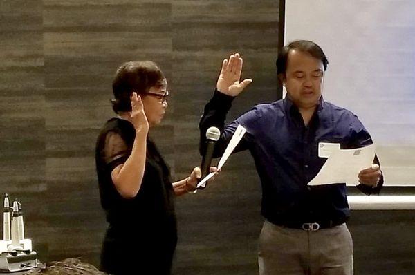 Sworn as President of National Association of Filipino Dentists in America by Past CA Dental Board of Examiner Dr Gloria Velde