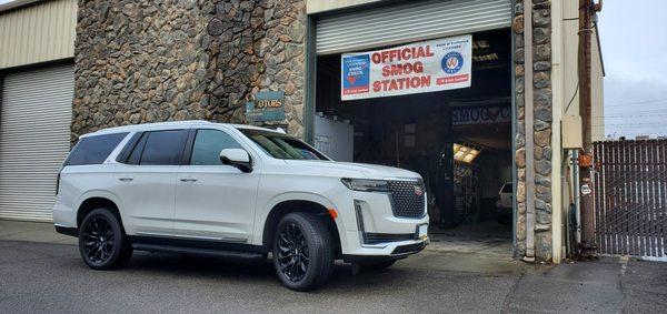 2021 Cadillac Escalade is in for the *out of state* inspection