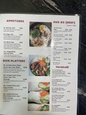 Front of menu 11/20/23