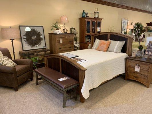 Rustic Hickory Bedroom Set