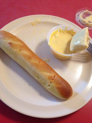 Breadsticks and cheese! Yum!