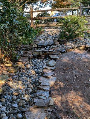 Dry Creek bed install