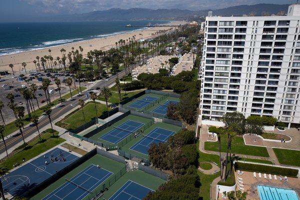 DJTA Tennis Facility located at beautiful Santa Monica Beach