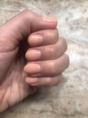 Dip manicure, beautiful color