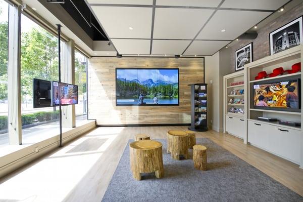 Planar video wall at Visit Denver Visitor Info Center in Denver, CO