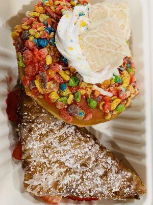 Fancy and fruit loop donuts