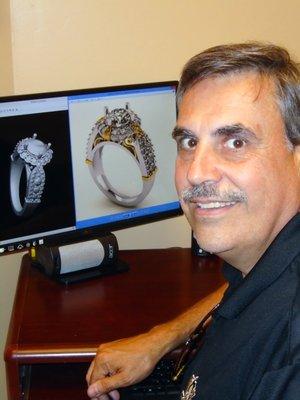 Custom Computer Aided Drawings of your next heirloom using your diamonds or ours.