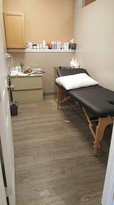 Our waxing station is used to remove unwanted hair.