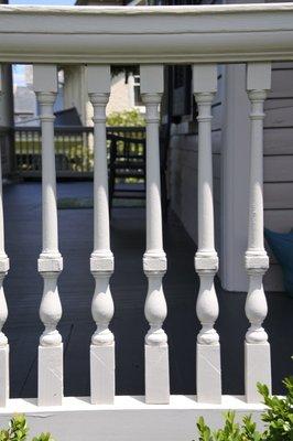 Pictures of Mid-State's 1903 remodeled porch.