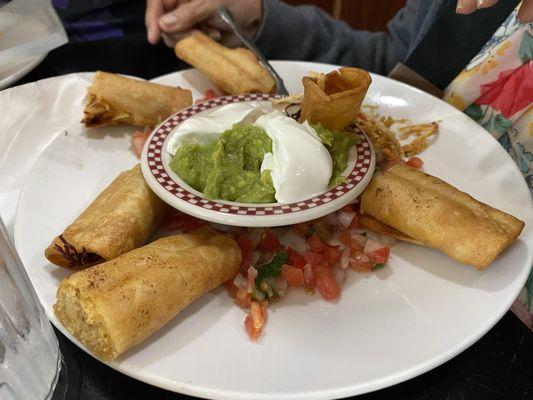 Chicken flautas