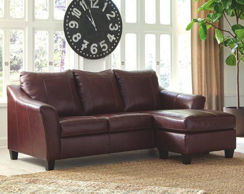 Fortney Signature Design by Ashley Chofa only $1,033  Description :  Fortney Signature Design by Ashley Mahogany Sofa Chaise, 92W x 64D