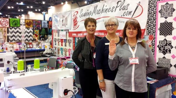 Barb, Nedra and Torrie (left to right) had a blast at the Houston Quilt Show! We'd love for you to meet us at our next event.