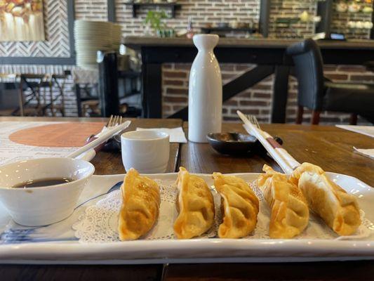 Homemade dumplings.