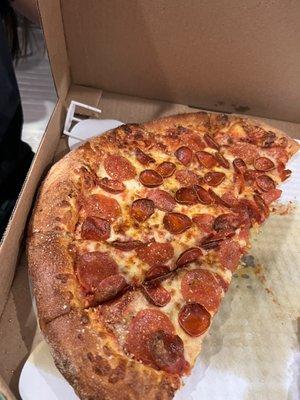 Pepperoni pizza