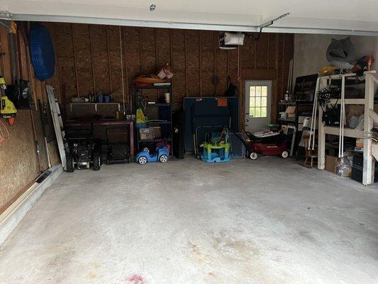 Garage after