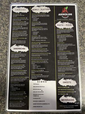 Carnivore menu