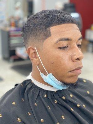 Mid skin fade